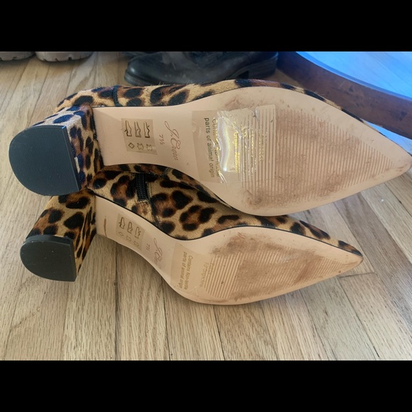 NWT J. Crew calf hair leopard boots - Picture 6 of 7